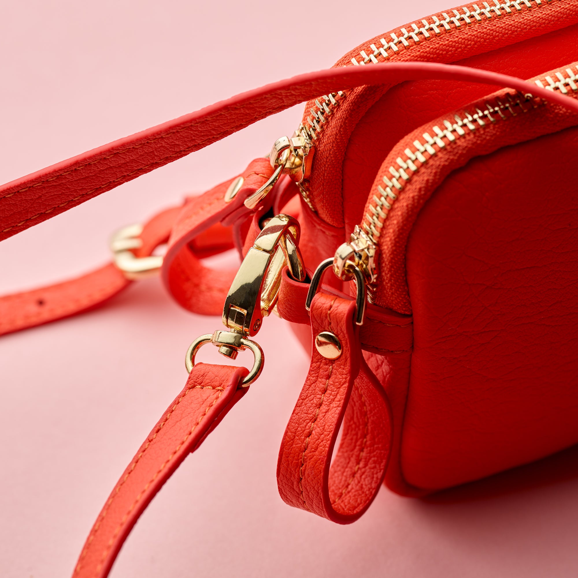 2 zip Flossy cross body