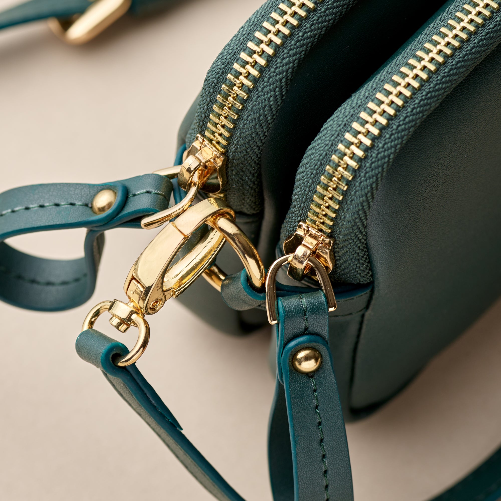 2 zip Meggie cross body bag