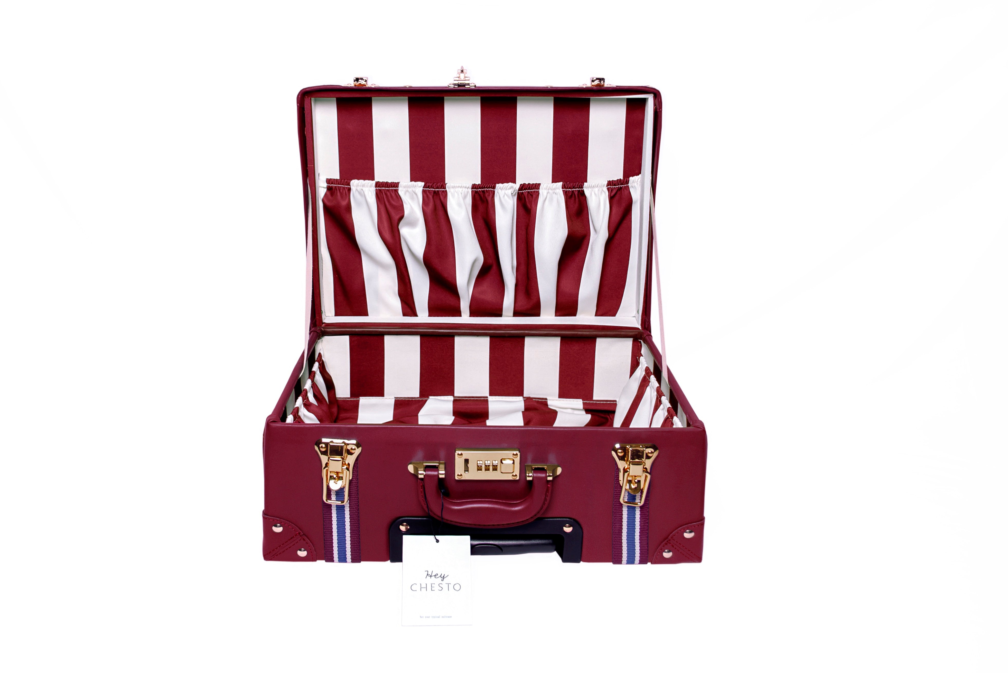 The Cambridge Burgundy Suitcase