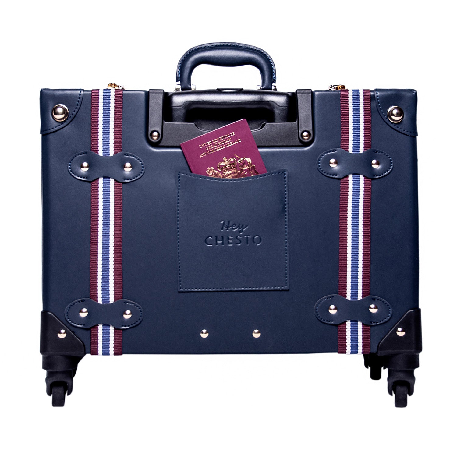 St Mawes Navy Suitcase